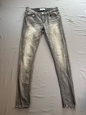 BKE Payton Mid-Rise Skinny Jeans in Washed Black